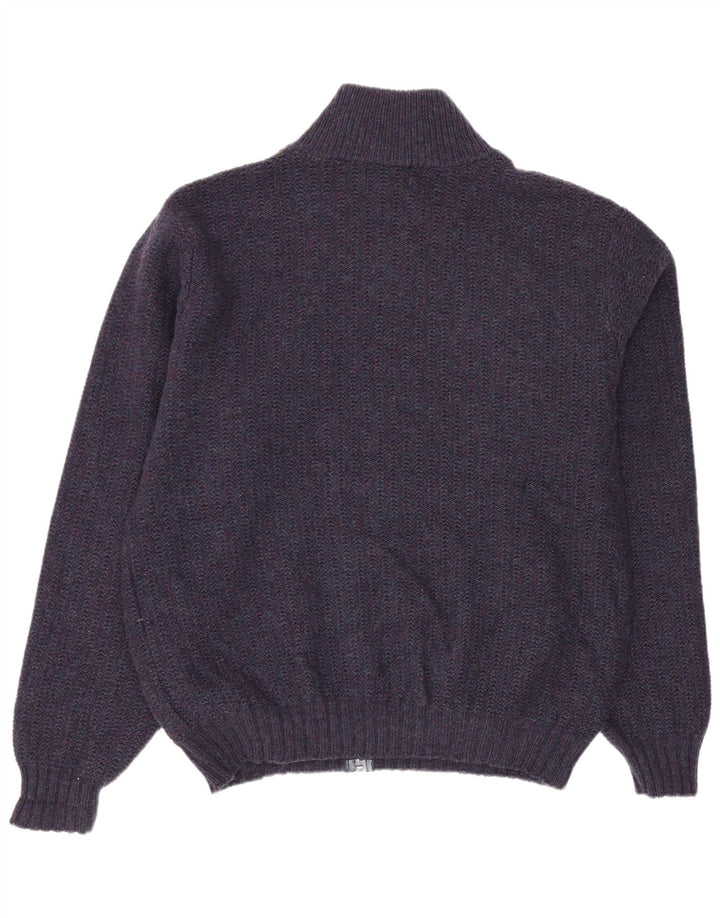 Pulover cardigan pentru bărbați L.L.Bean, lână mare, albastru