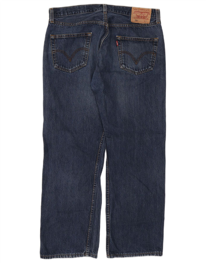 Blugi drepti pentru bărbați Levi's 501 W36 L28 Bumbac albastru