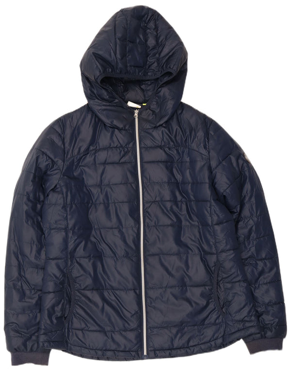 Jachetă căptușită cu glugă Diadora pentru femei UK 20 2XL bleumarin poliester