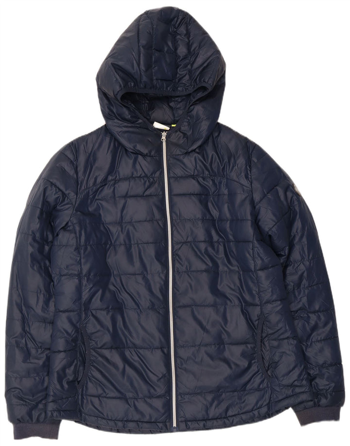 Jachetă căptușită cu glugă Diadora pentru femei UK 20 2XL bleumarin poliester