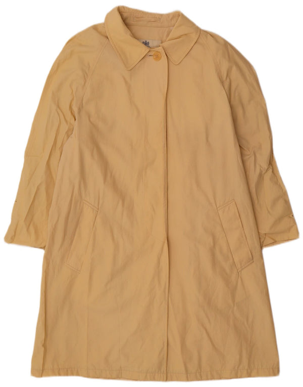 Trench supradimensionat pentru femei Aquascutum UK 12 Bumbac galben mediu