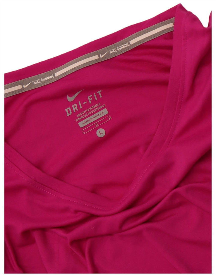 Tricou Nike Dri Fit pentru femei Top UK 14 Large Pink