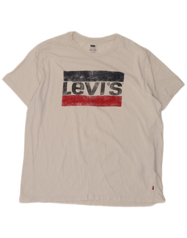 Tricou grafic pentru bărbați Levi's Top XL Bumbac alb