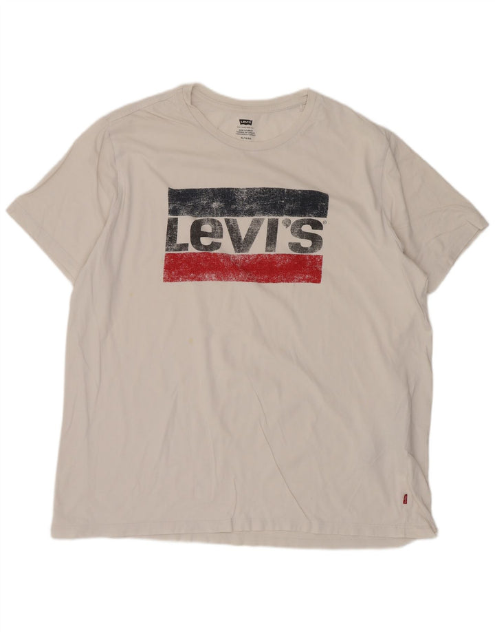 Tricou grafic pentru bărbați Levi's Top XL Bumbac alb