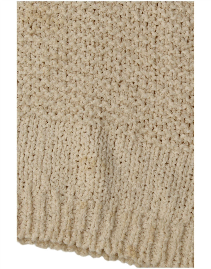 Topshop Pulover oversized cu gât țestoasă pentru femei UK 8 Small Off White