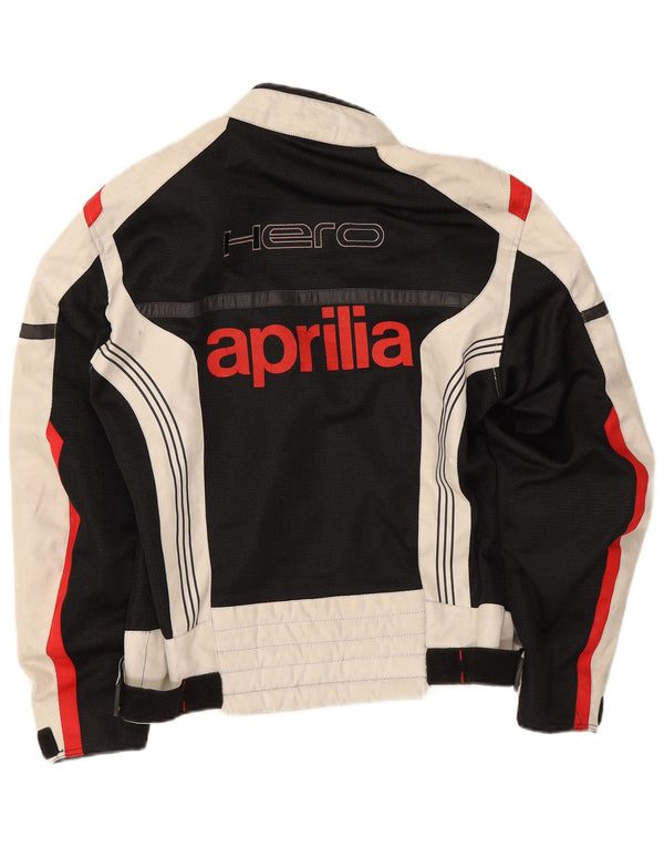 Jachetă Aprilia Graphic Racer pentru bărbați UK 38 Medium Black Colorblock Poliester