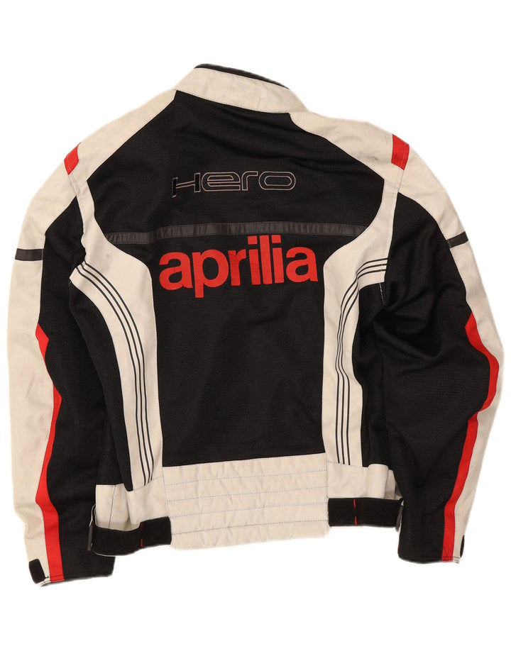 Jachetă Aprilia Graphic Racer pentru bărbați UK 38 Medium Black Colorblock Poliester