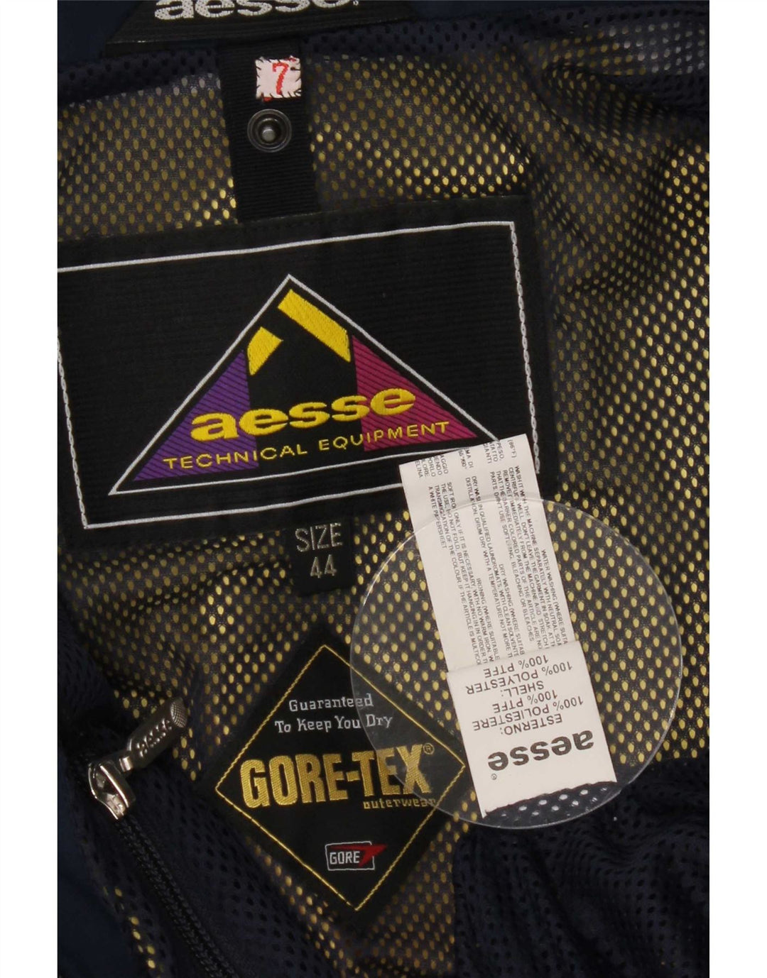 Jachetă de ploaie cu glugă Gore-Tex pentru femei Aesse IT 44 Poliester bleumarin mediu