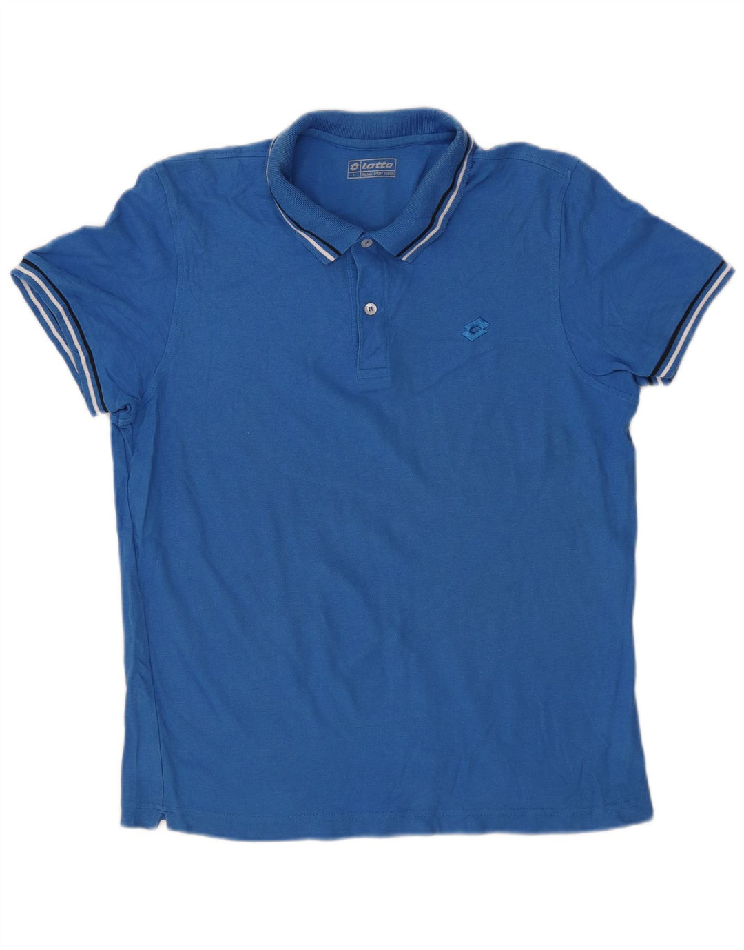 Tricou polo pentru bărbați Lotto, mare, albastru, bumbac