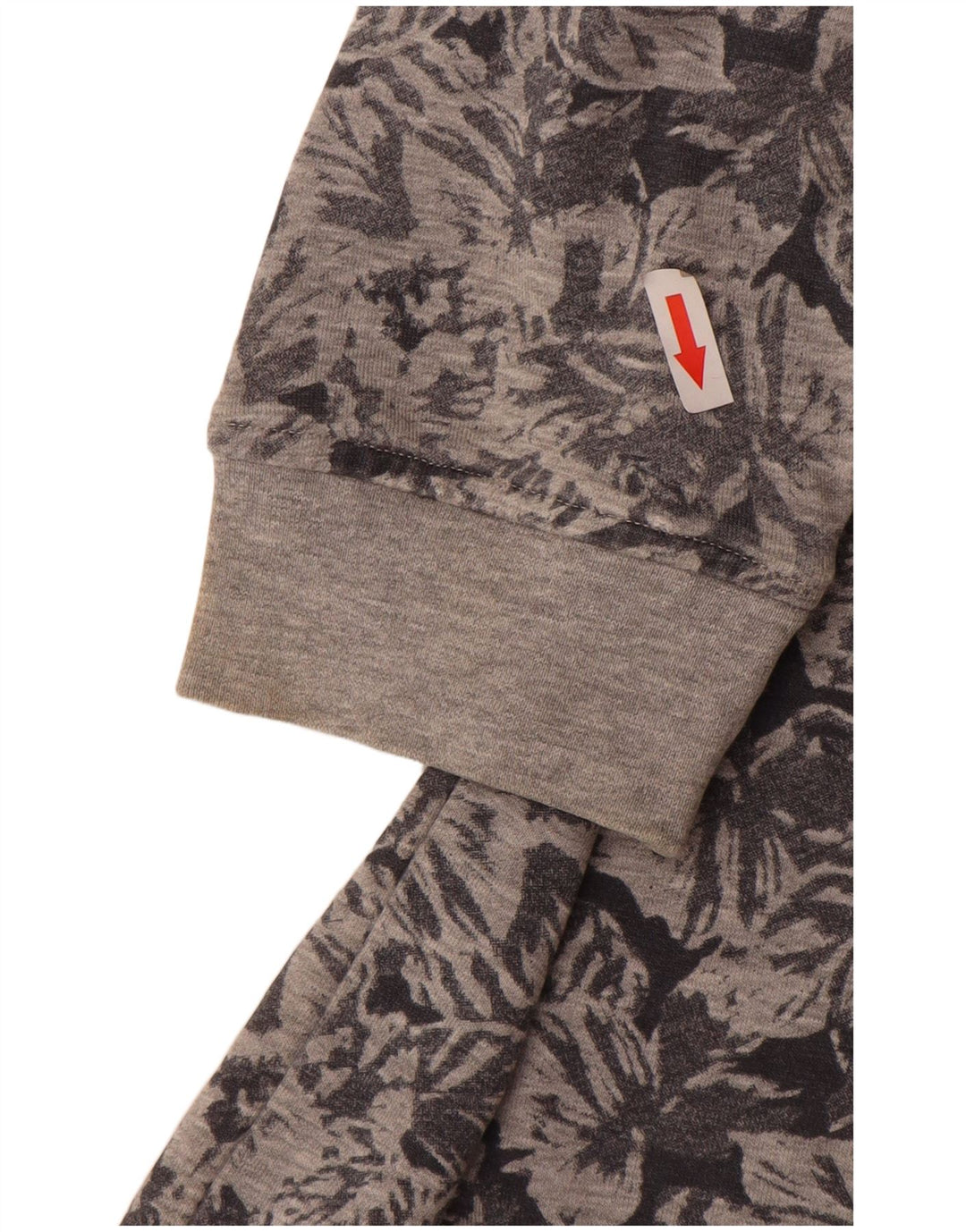 Pulover supradimensionat pentru femei Ellesse UK 14, bumbac floral, gri mediu