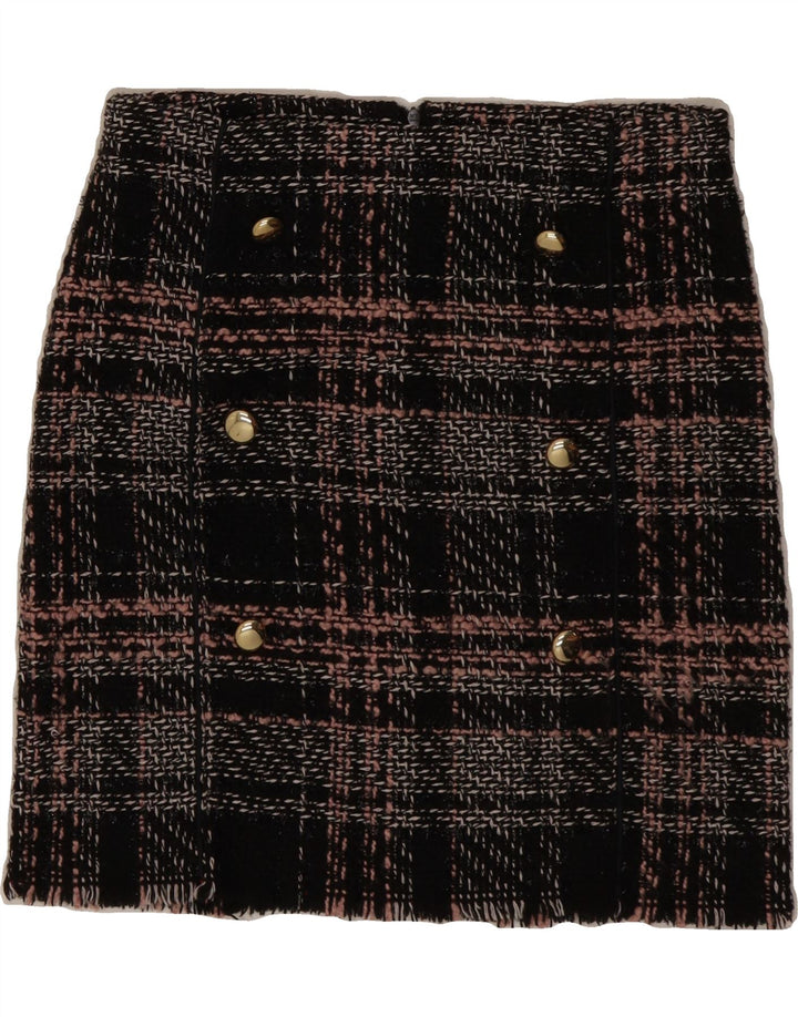 VINTAGE Womens Mini Skirt W30 Medium Black Check Vintage Vintage and Second-Hand Vintage from Messina Hembry 