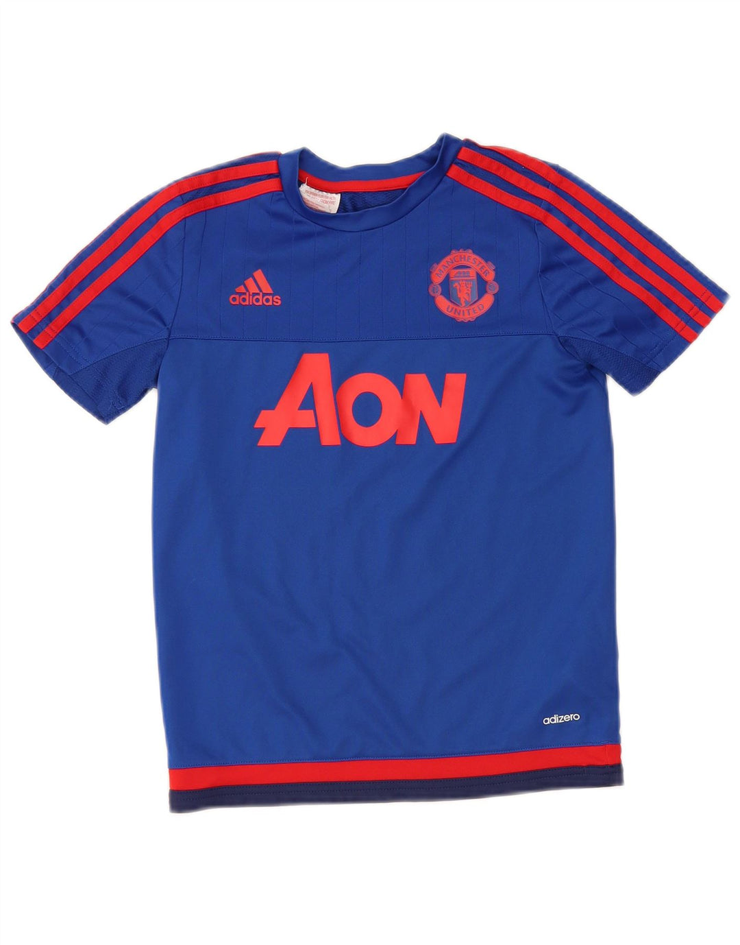 Tricou grafic ADIDAS Manchester United pentru băieți Top 9-10 ani albastru