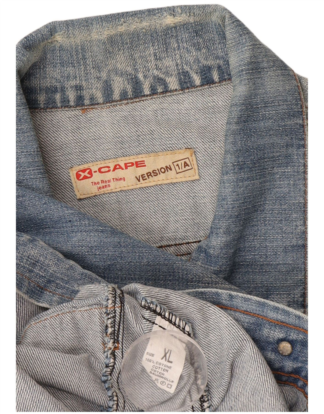 Jachetă de blugi pentru femei X-Cape UK 18 XL Bumbac albastru