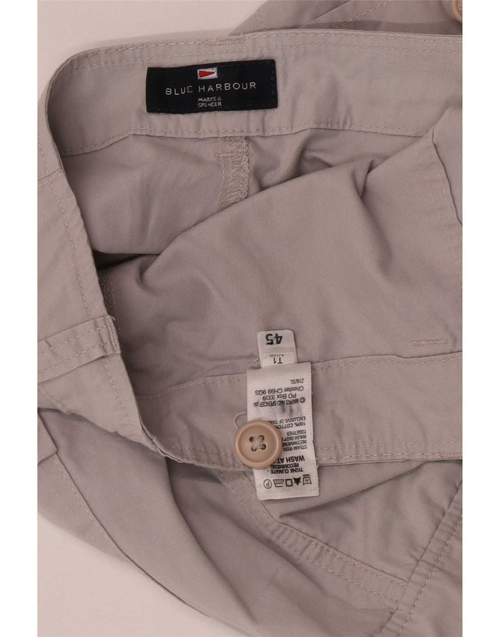 Pantaloni scurți pentru bărbați Marks & Spencer Blue Harbour Cargo W36, bumbac gri mare