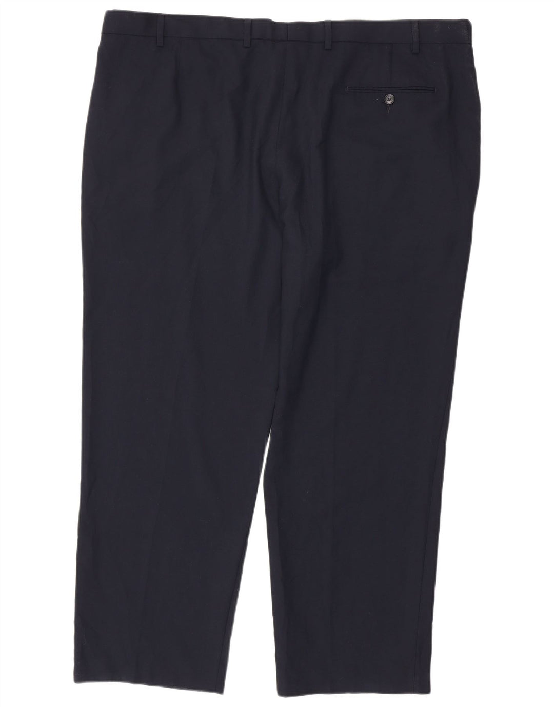 Pantaloni de costum pentru bărbați Marks & Spencer, cu ajustare normală, L46 L31, poliester bleumarin