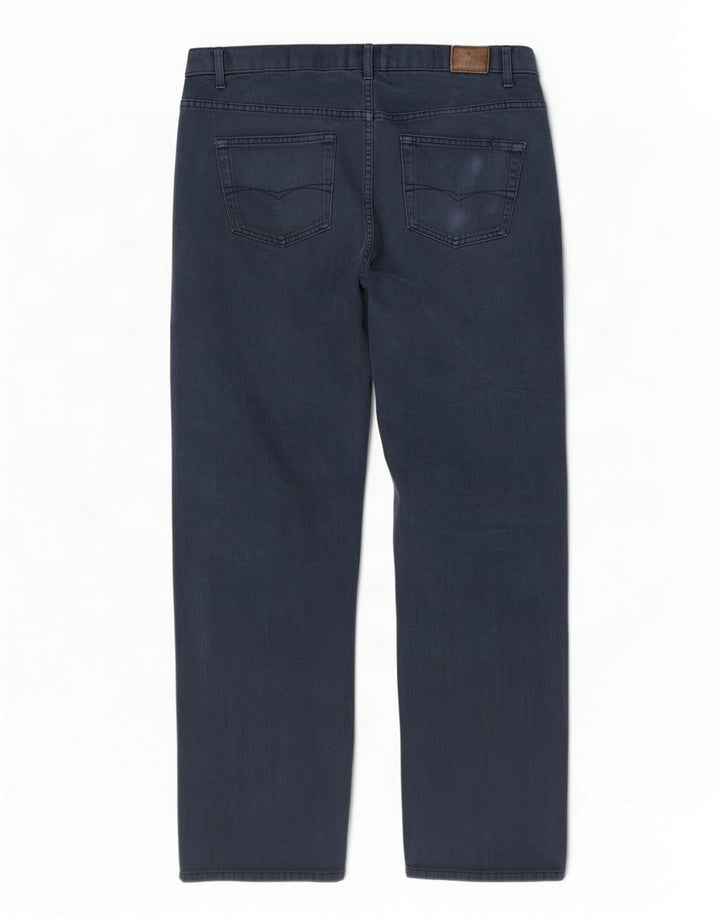 Blugi drepti pentru bărbați Marks & Spencer Blue Harbour W34 L31 Bumbac bleumarin