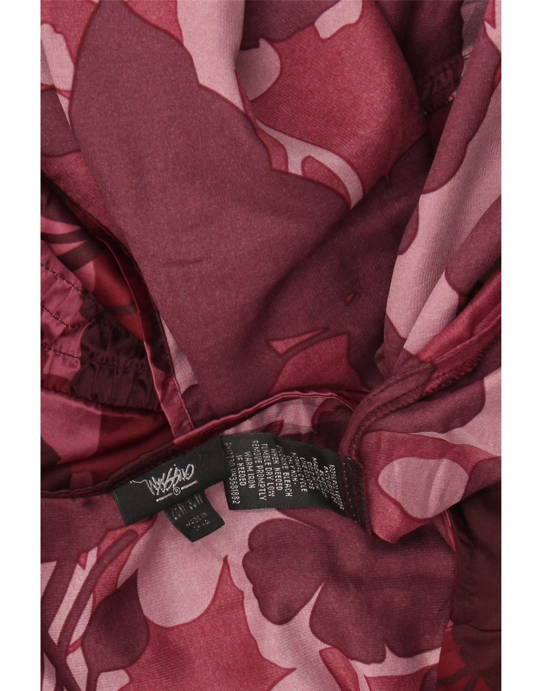 Bluză pentru femei MOSSIMO Top US 28 5XL Burgundy Floral Poliester