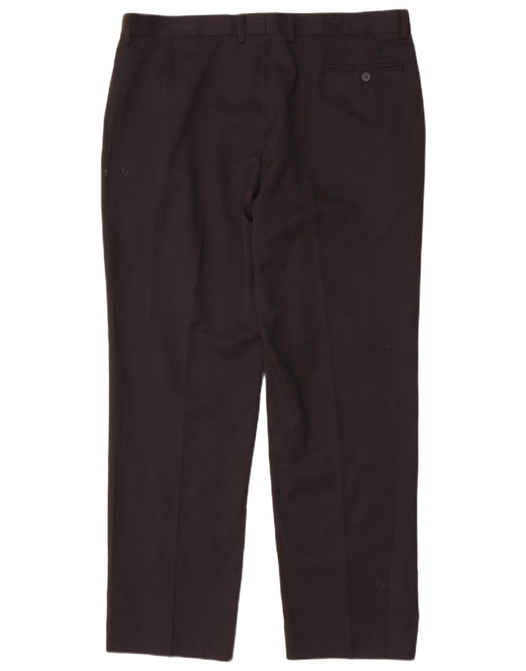 Pantaloni chino pentru bărbați Marks & Spencer, cu ajustare normală, L38 L31, poliester negru