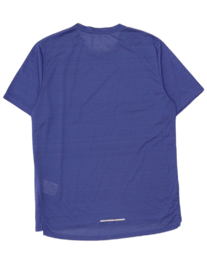 Tricou Nike Dri Fit pentru bărbați Top Medium Blue Striped Poliester