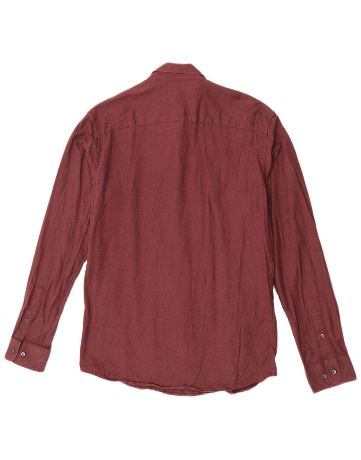 Cămașă pentru bărbați Jack & Jones Slim Fit Bumbac Burgundy mediu