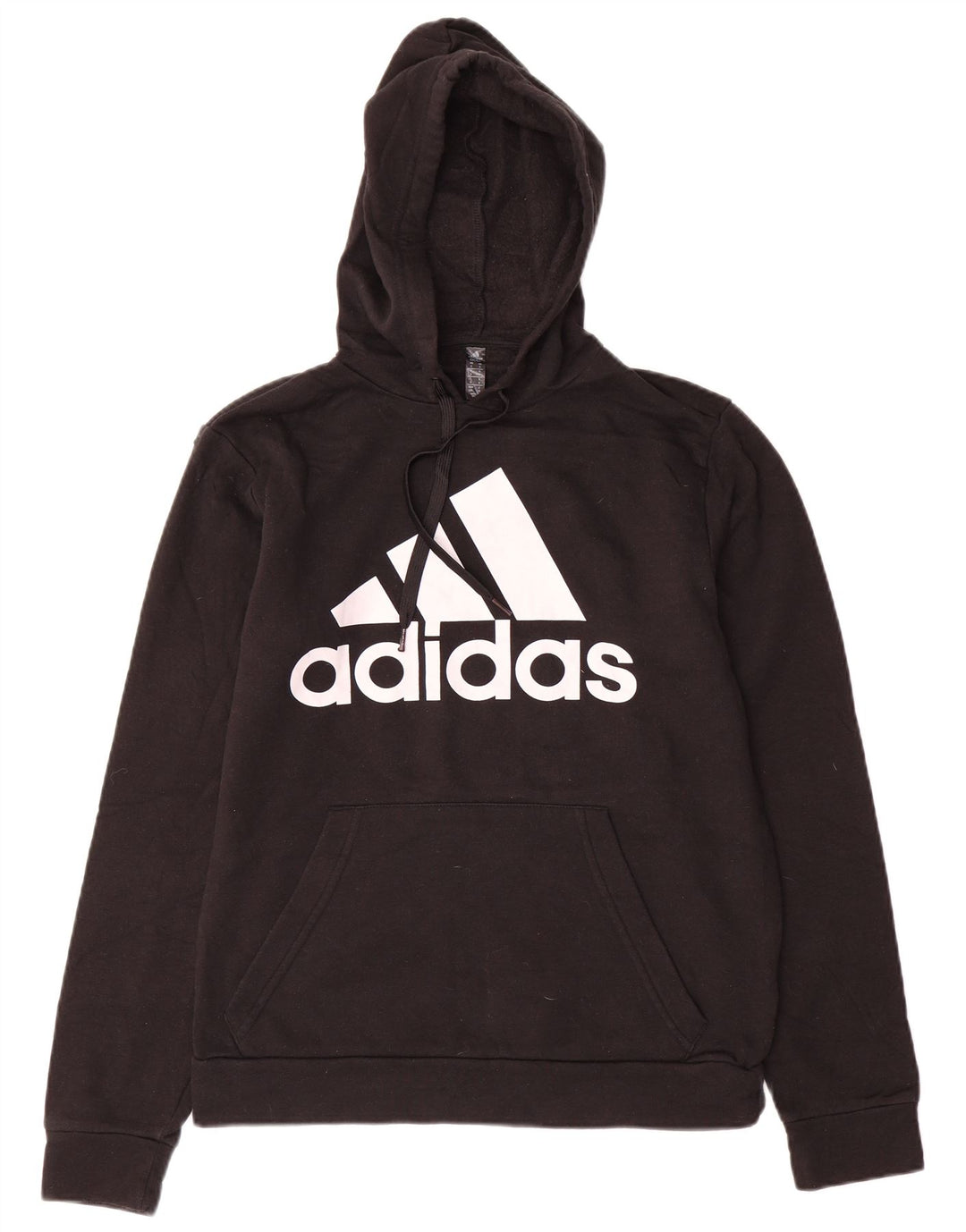 Pulover ADIDAS pentru bărbați cu glugă grafică, mic, negru, bumbac