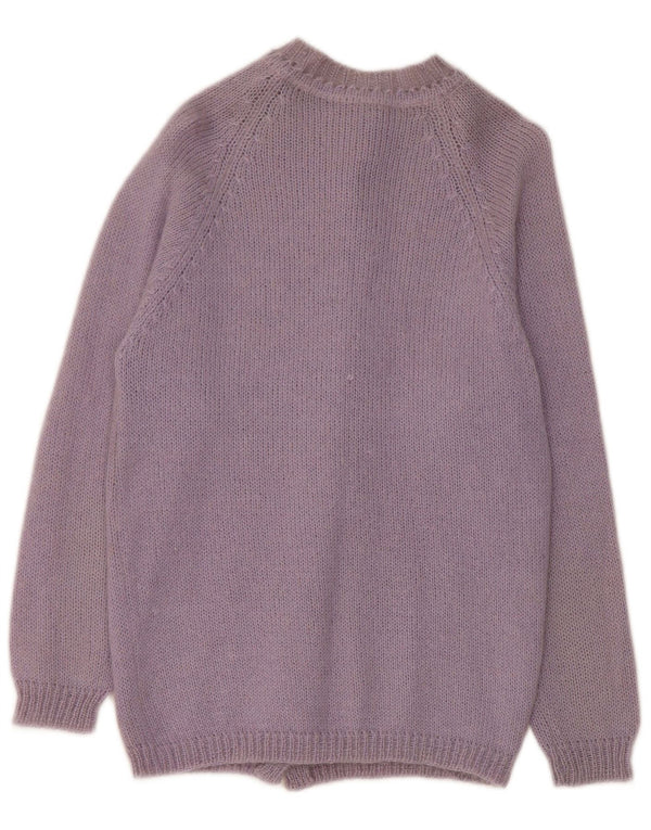 Pulover Cardigan Vintage pentru Damă UK 10 Mic Violet