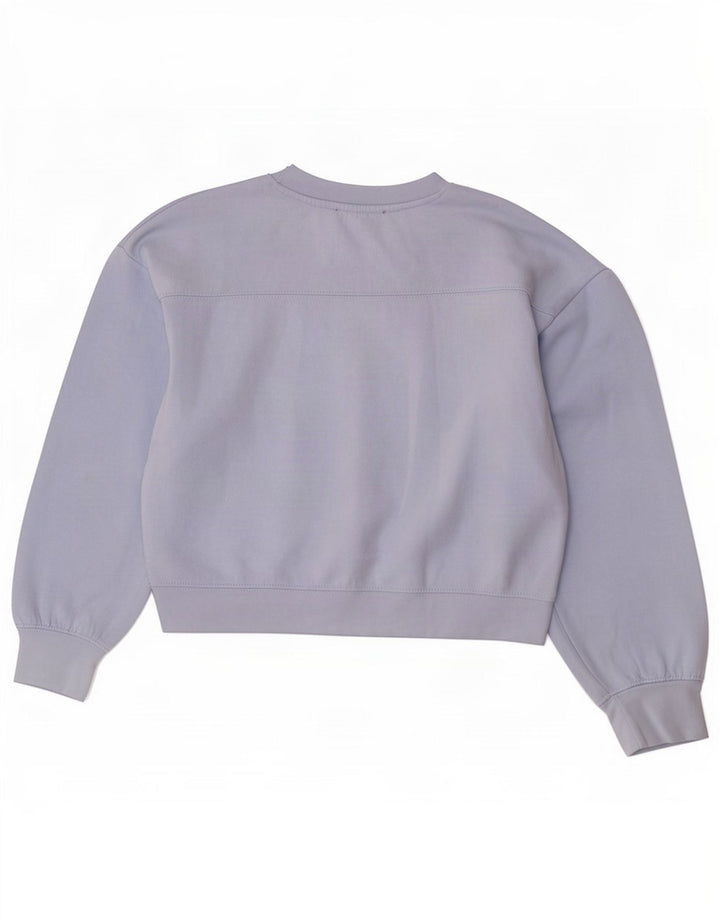 Pulover de hanorac oversized pentru femei Zara UK 10 Mic, albastru, poliester