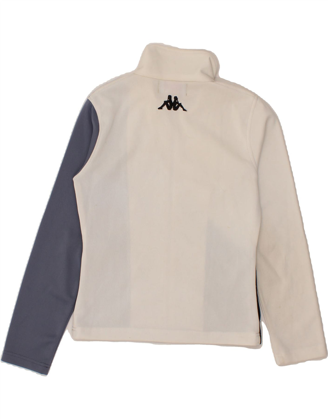 KAPPA Womens Tracksuit Top Jacket UK 14 Medium White Colourblock Polyester Vintage Kappa and Second-Hand Kappa from Messina Hembry 