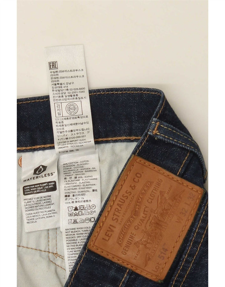 Blugi drepti pentru bărbați Levi's 514 W32 L32 bumbac bleumarin