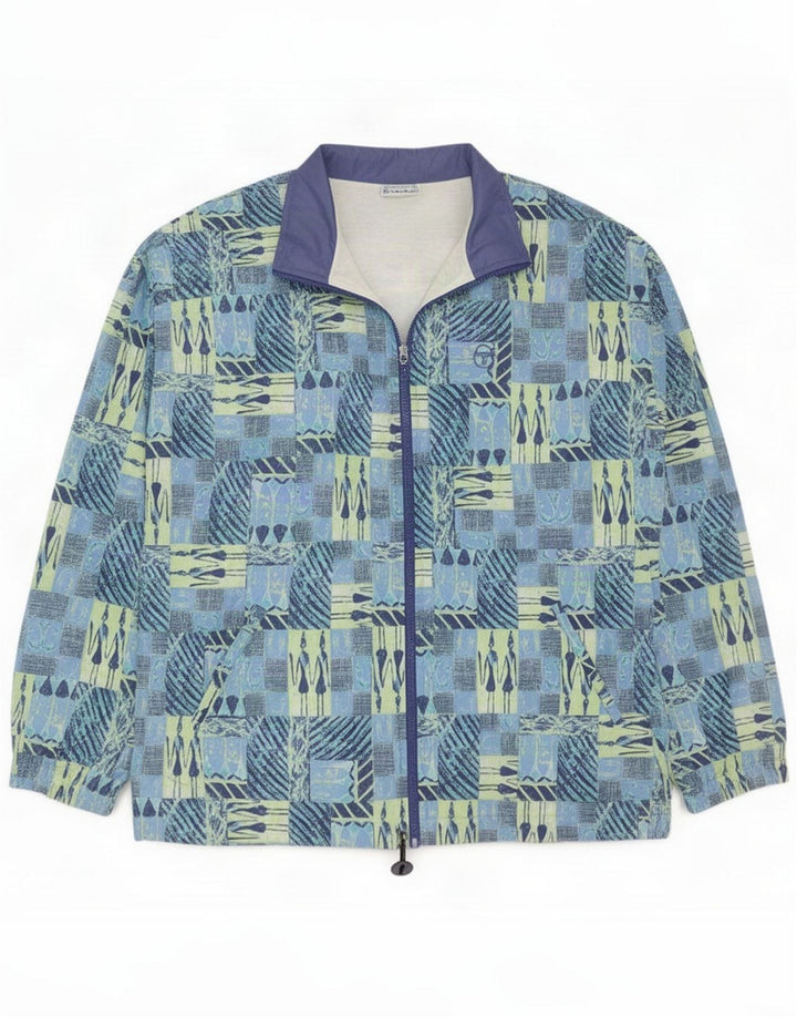 Jachetă de trening pentru bărbați Sergio Tacchini IT 48 Medium Blue Patchwork