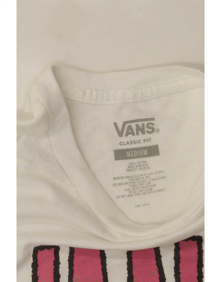 Tricou grafic Vans Classic Fit Top Bumbac alb mediu