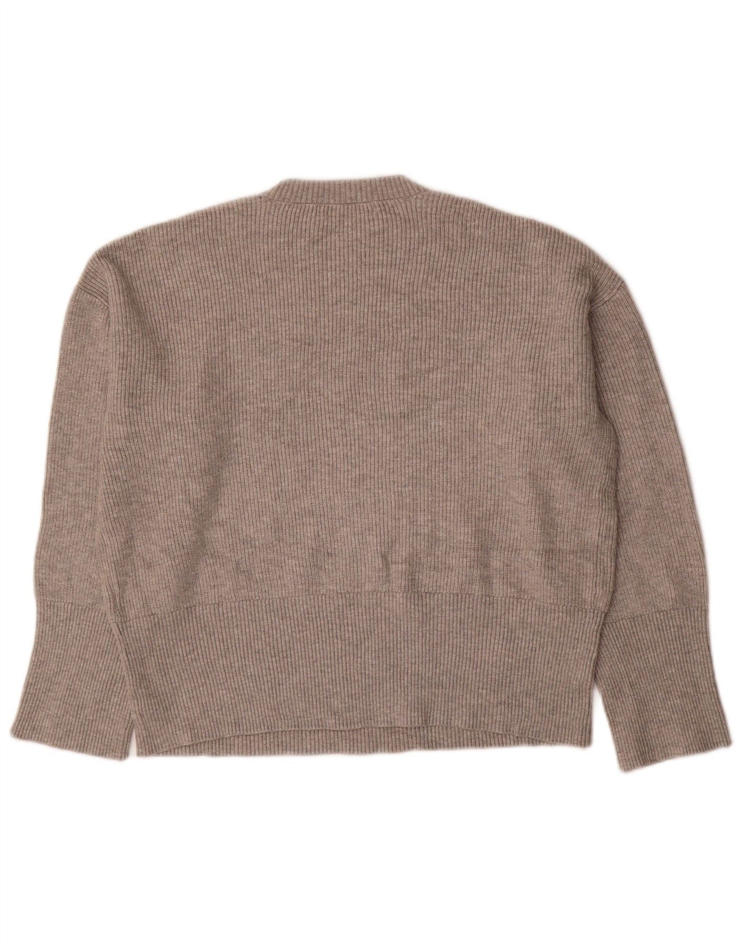 Marks & Spencer Pulover supradimensionat pentru femei cu gâtul turnat UK 14 Medium Gri