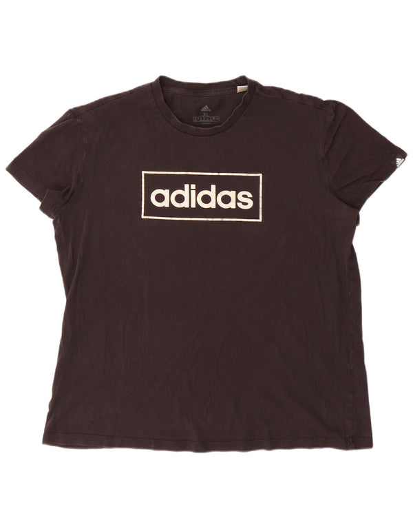 Tricou grafic Adidas pentru femei Top UK 20/22 XL Negru