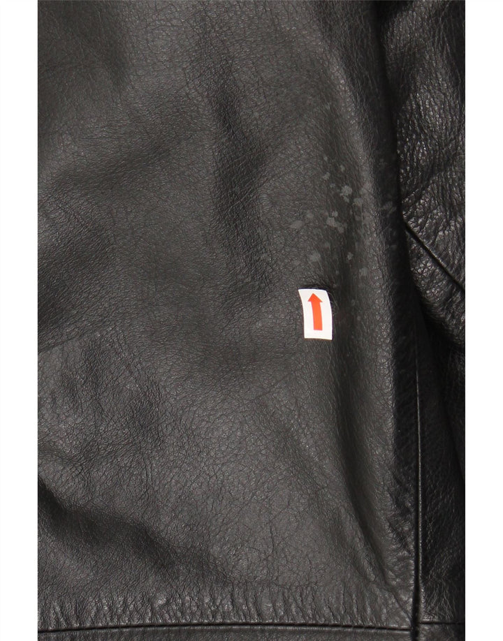 Jachetă de piele pentru bărbați VINTAGE IT 50, mare, neagră