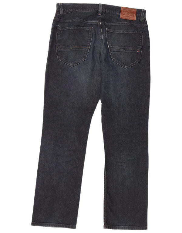 Blugi drepti Tommy Hilfiger pentru femei Mercer W34 L32 bumbac bleumarin