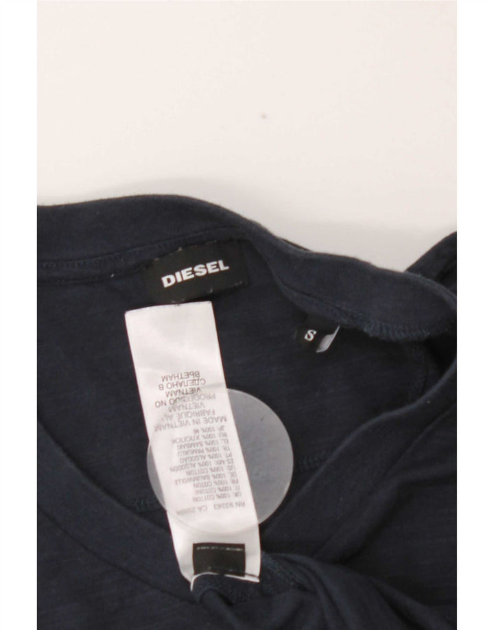 Tricou pentru bărbați Diesel Top mic, albastru marine, bumbac cu pete