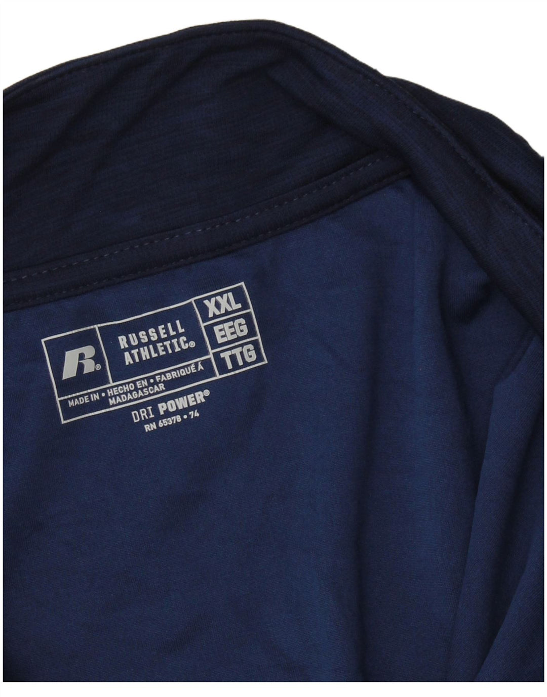RUSSELL ATHLETIC pentru bărbați Dri-Power Pullover Trening Top 2XL bleumarin