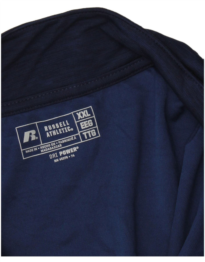 RUSSELL ATHLETIC pentru bărbați Dri-Power Pullover Trening Top 2XL bleumarin