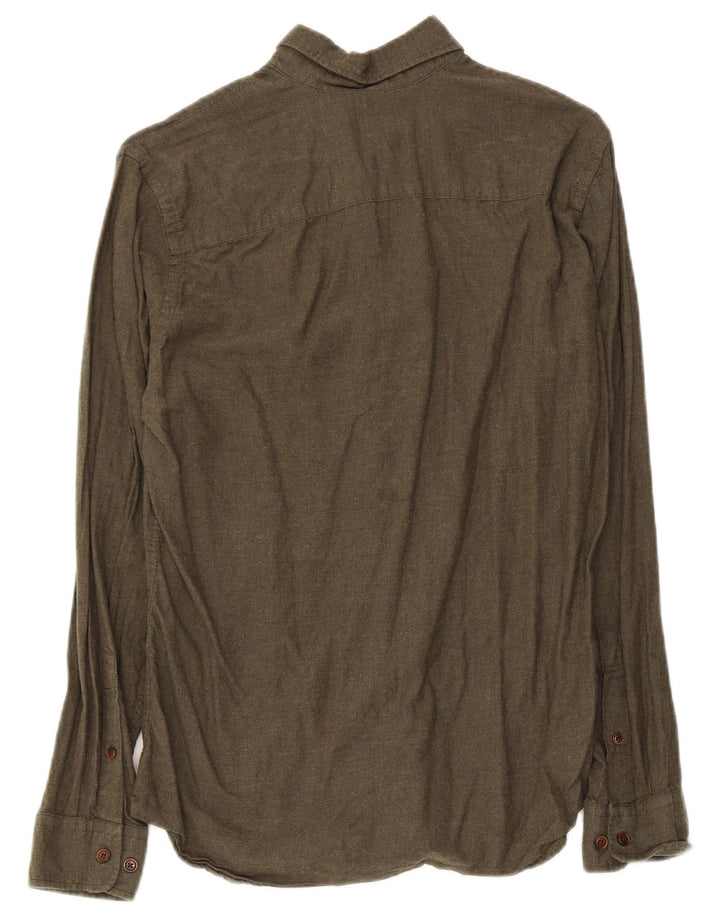 Cămașă Jack & Jones Bărbați XS Kaki Bumbac