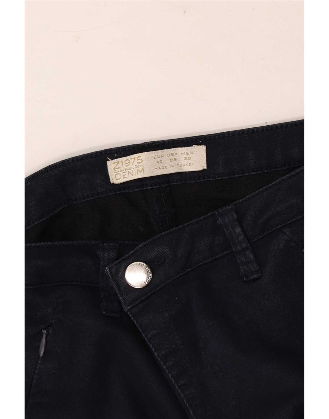 Blugi slim pentru femei Zara EU 40 Medium W30 L28 Bleumarin
