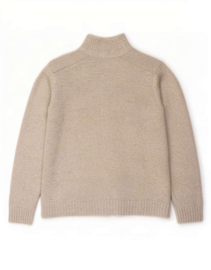 Pulover cardigan pentru bărbați Marks & Spencer, mare, bej, pete acrilic