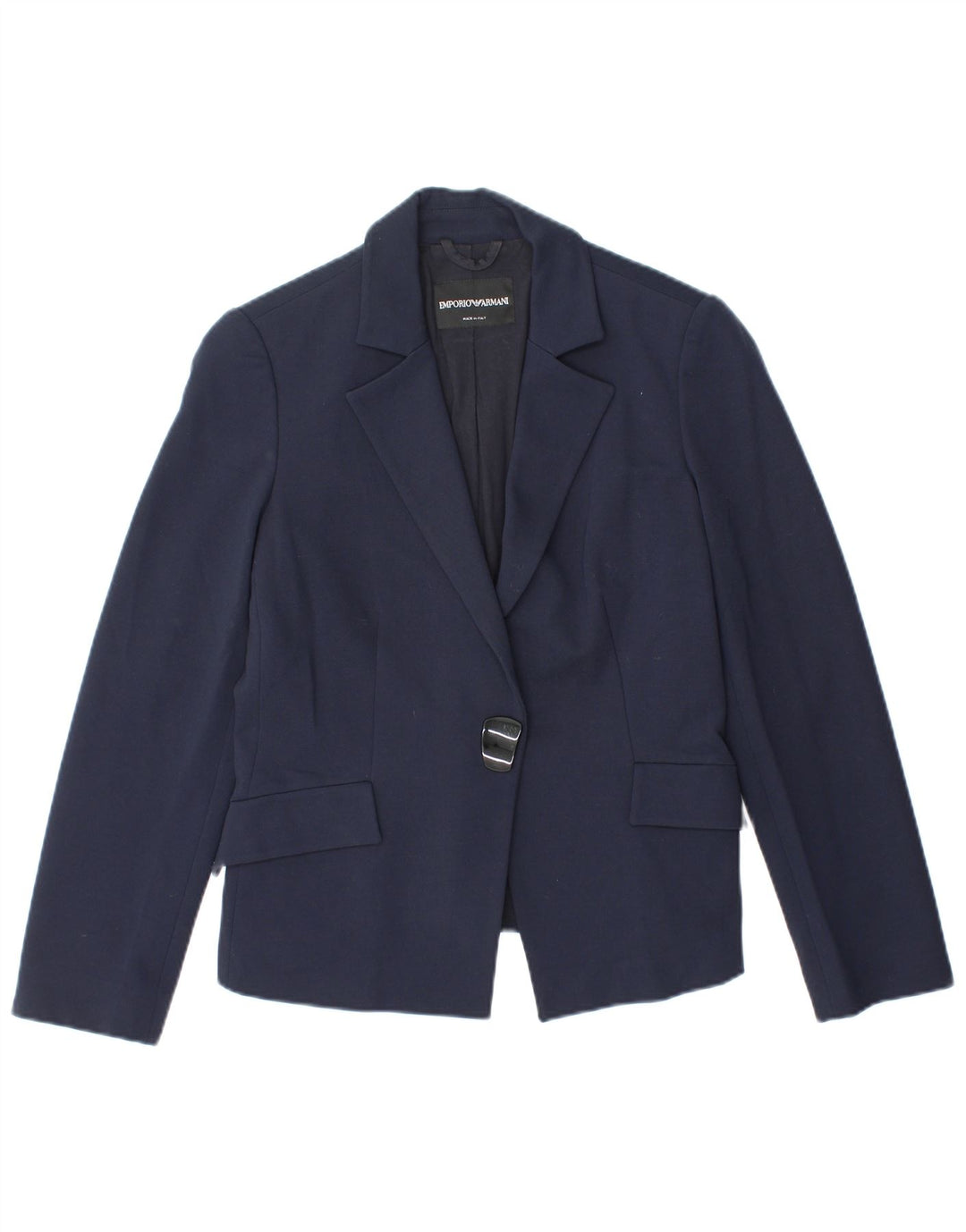 Jachetă Blazer pentru femei Emporio Armani cu 1 nasture UK 10 Mic bleumarin