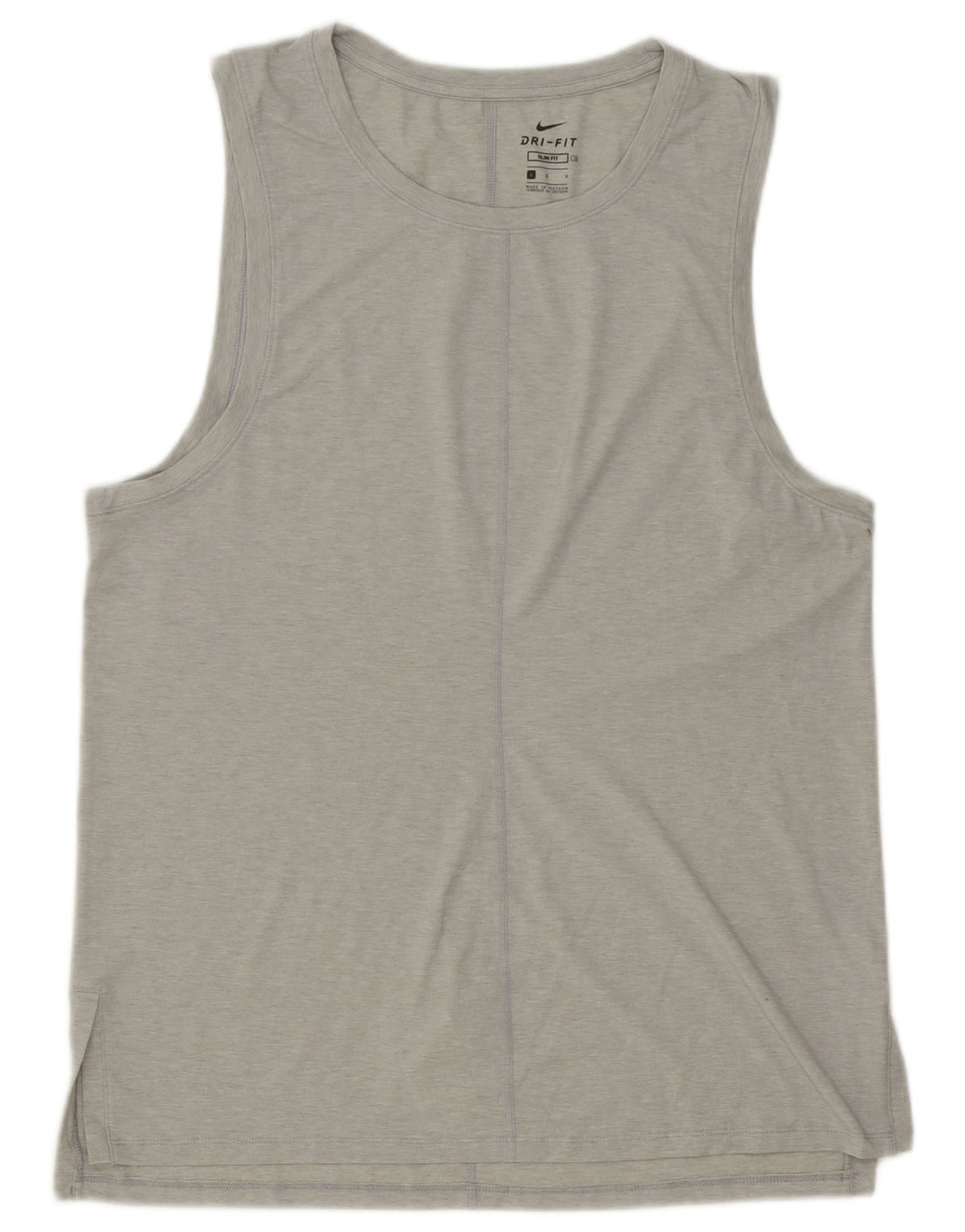 Vestă subțire Dri Fit Nike pentru bărbați, mare, gri, poliester