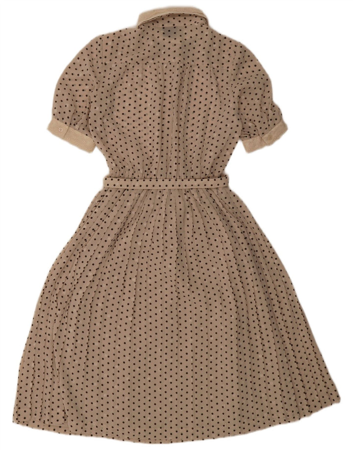 Your Sixth Sense Rochie pentru femei A-Line IT 44 Medium Bej Poliester cu pete