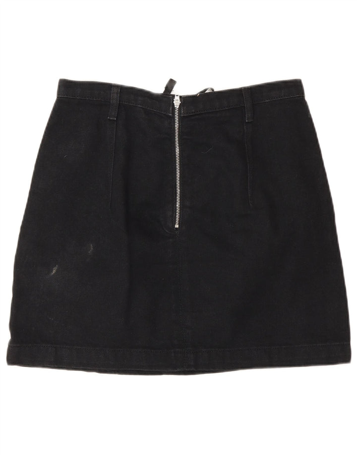 Fusta de blugi Topshop pentru femei UK 10 Small W26 Black