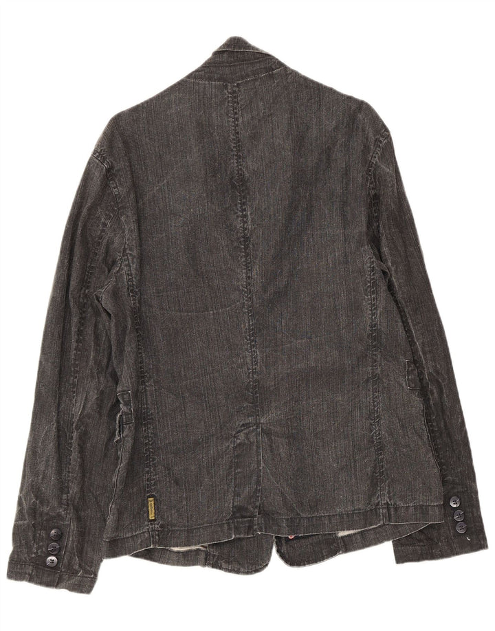 Armani Jeans Jachetă pentru bărbați din denim cu 3 nasturi, IT 50, in gri mediu