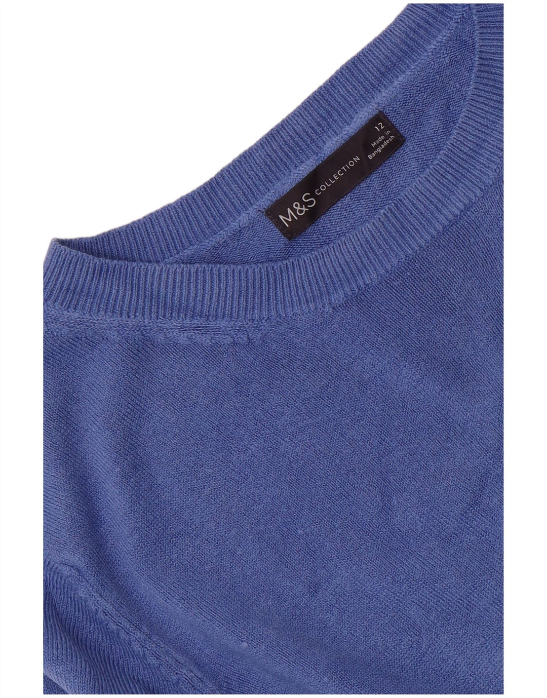 Pulover pentru femei Marks & Spencer cu decolteu cu barca UK 12 Medium Blue