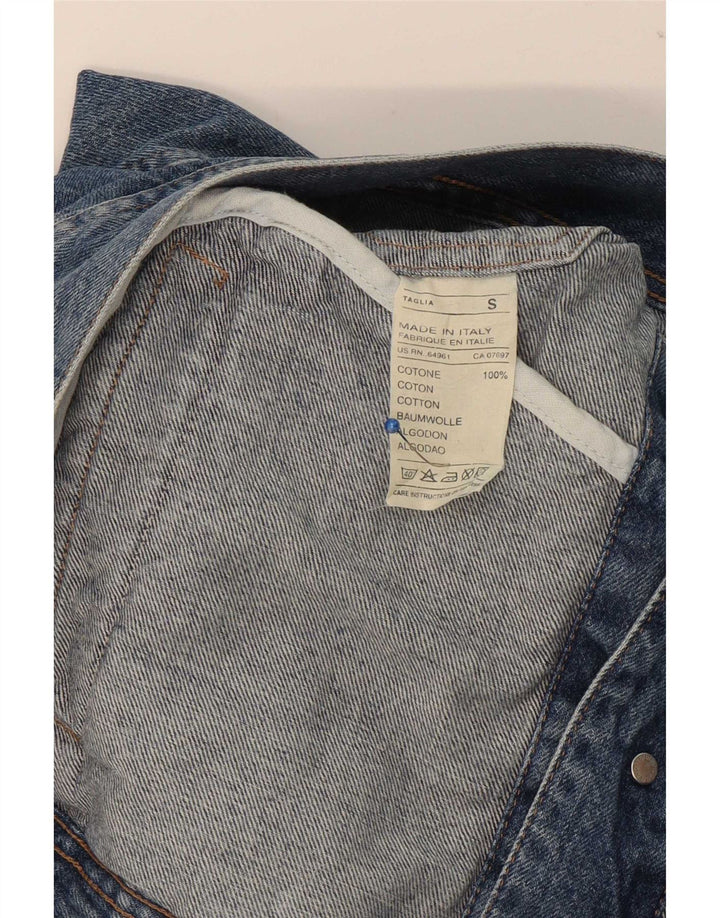 Jachetă de blugi pentru bărbați Sisley UK 36 Bumbac albastru mic