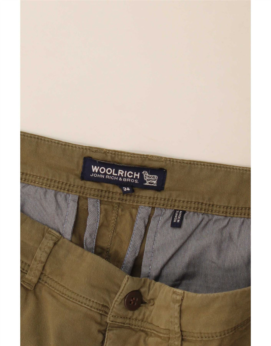 Pantaloni scurți chino pentru bărbați Woolrich W34 Large Khaki