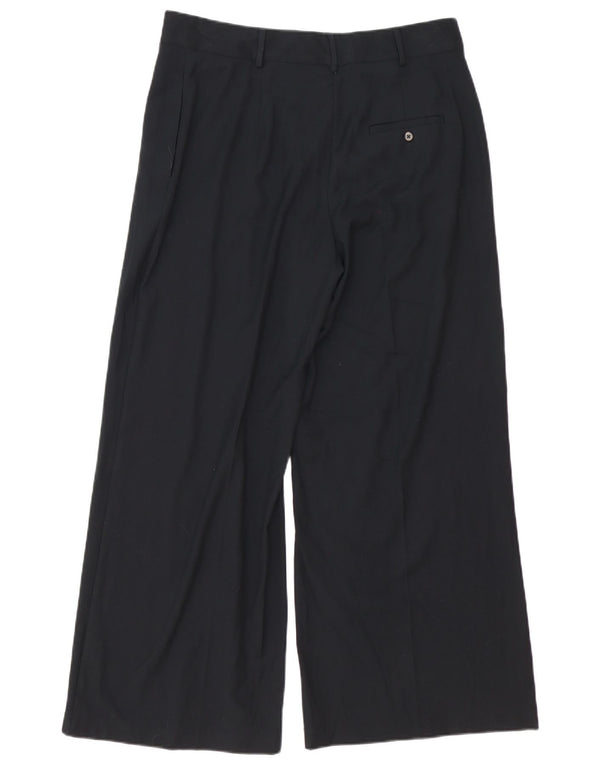 Marks & Spencer Pantaloni chino pentru femei cu picioare largi UK 14 Large W32 L28 Negru